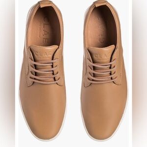 Clae Men's Light Brown Leather Oxfords size 9.5